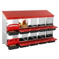 thumbnail image 1 of VEVOR 10-Compartment Chicken Nest Box Mental Box with Inclined Nesting Boxes, 1 of 9