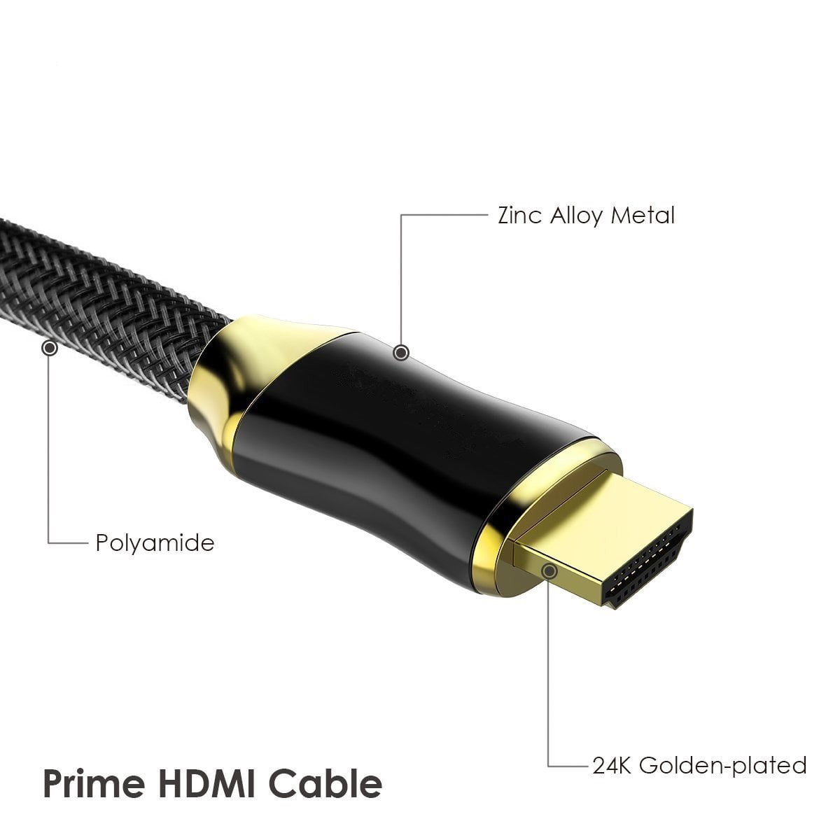 Tianle 4K HDMI Cable, 15m/49ft HDMI Cable 4K@60Hz 18 Gbps Male-to-Male Compatible with Video 4K 2160p, 1080p, PC, Monitor, Laptop, PS5