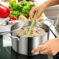 thumbnail image 6 of Vesteel 6 Qt Tri-Ply Stainless Steel Stock Pot, 6 Quart Stockpot Pasta Cooking Cookware with Visible Lid for Soup, 6 of 7