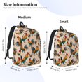 thumbnail image 2 of Saiise Rooster Print Laptop Backpack - Adjustable Shoulder Straps, Water-Resistant, Large Capacity, Stylish Design, Unisex for School, Office, Travel-Small, 2 of 5