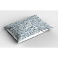thumbnail image 2 of Ambesonne Paisley Pillow Sham 2 Pack, Vintage Floral, 26"x20", Blue Grey Purpleblue, 2 of 3