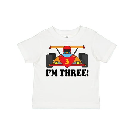 

Inktastic Race Car 3rd Birthday Gift Toddler Boy Girl T-Shirt