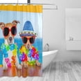 thumbnail image 2 of Coolnut Funny Cool Couple of Dogs Bath Shower Curtain Liners 72"x72", Polyester Waterproof Bath Curtains with Hooks for Bathroom Decoration, 2 of 5