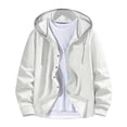 thumbnail image 2 of pstuiky Camisas para hombre de manga larga, Sudadera con capucha y manga larga para hombre, estilo casual, color liso, estilo blusa camisetas de hombre s, 2 of 5