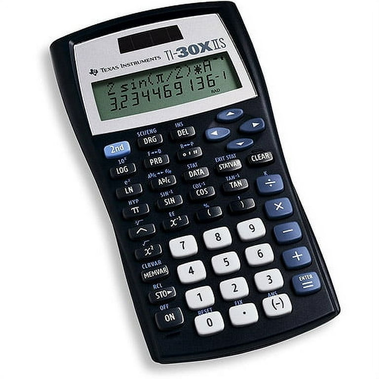 Texas Instruments TI-30 X IIS Calculatrice scolaire noir, argent Ecran: 11  solaire, à pile(s) (l x H x P) 82 x 19 x 155 mm