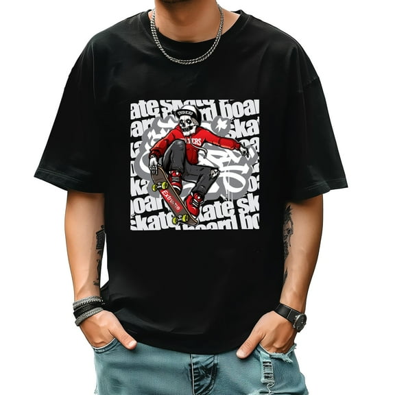 Men's Short Sleeve Graphic T shirt Collection Summer New Trend Sports Shirt Select