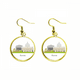 thumbnail image 1 of Italia Roma paisaje National Landmark Ear Dangle Golden Drop Earring Jewelry Mujer Unbranded M, 1 of 3