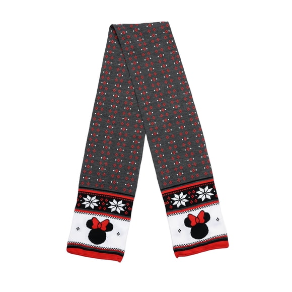 Bufanda de Punto de Invierno Unisex para Adultos Disney (Minnie Mouse)