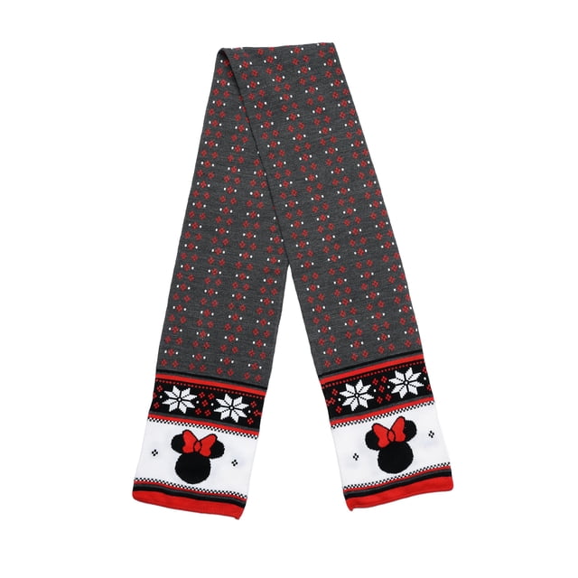 Bufanda de Punto de Invierno Unisex para Adultos Disney (Minnie Mouse)
