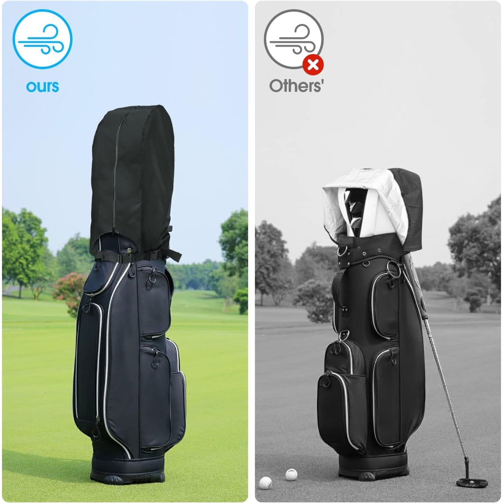 Light Weight Foldable Golf Bag Rain Cover Water Golf Carry Carts Protectors Rain For Stand Bags