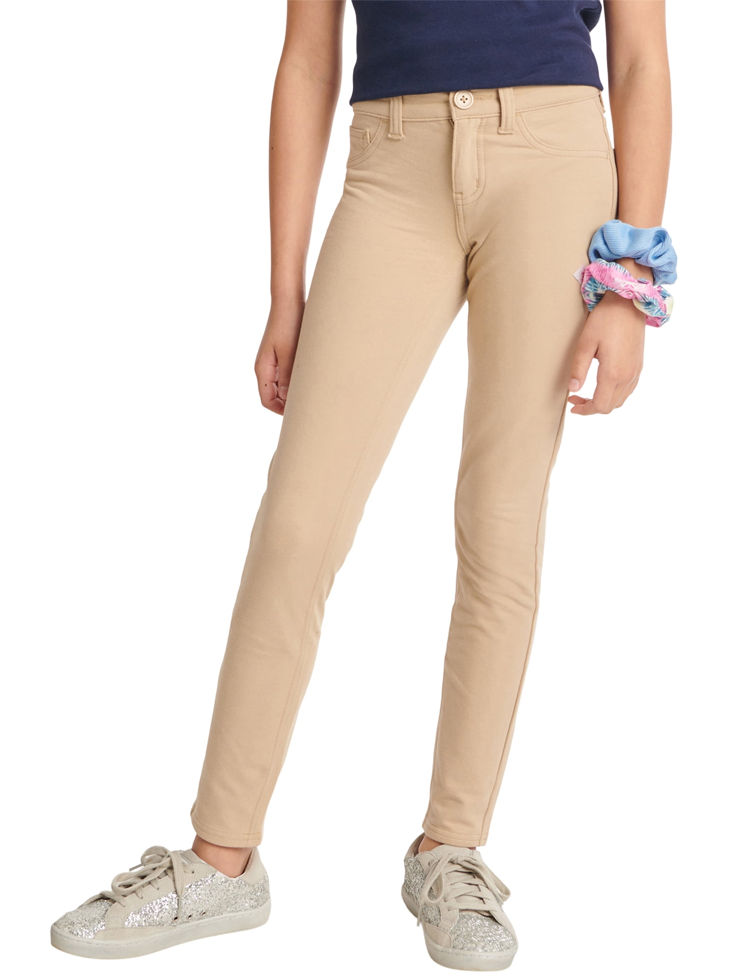 Nighfall Blue Adjustable Waist School Uniform Size 2-16 #s7 Girls' Twill Pants 