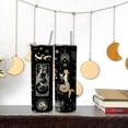 thumbnail image 4 of Constellation Tumbler with Lid and Straw, Capricornus Skinny Tumbler, Goth Moon Tumbler, Zodiac Insulated Tumbler, Birthday Zodiac Gifts for Men Women, Constellation Gifts, Witch Tumbler, 4 of 5