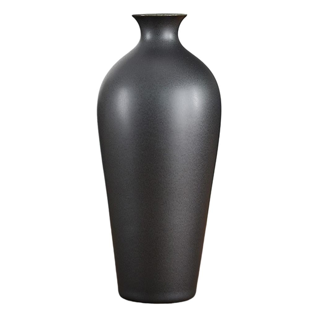 Ceramic Flower Vases, Black Decorative Vase for Living Room, Kitchen ...