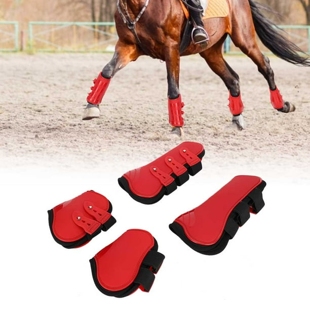 Horse Tendon Boots, Set Of 4 Fore Hind Leg Boots Horse Leg Boot Horse Riding Equipment