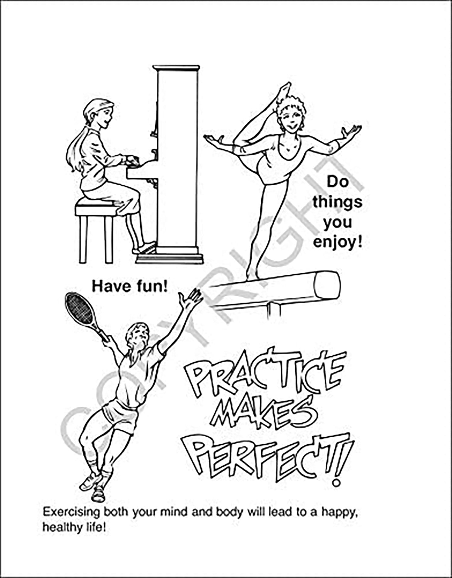 25 Pack - A Guide to Health and Safety Kid's Coloring & Activity Books
