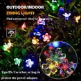 thumbnail image 3 of GoXteam Fairy Flower String Lights Outddor Decorative Lights 23 Feet 50LED Lighting for Christmas Halloween Wedding Party Indoor Outdoor Bedroom Decorations (Multi-color), 3 of 7