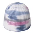 thumbnail image 1 of Minnieouse Gorro de punto para mujer, gorros para mujer al aire libre, gorros térmicos con estilo, gorros de punto elásticos a la moda, Sombreros azul y rosa, 1 of 6