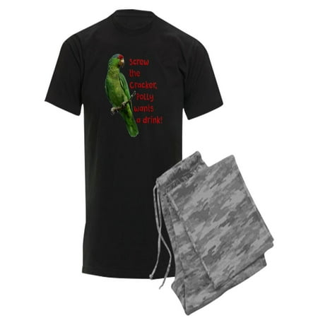 

CafePress - Smart Parrot Pajamas - Men s Dark Pajamas
