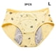 thumbnail image 4 of Minnieouse Bragas de período de dibujos animados para niñas, ropa interior menstrual fisiológica, bragas, lencería transpirable para Ropa interior Amarillo L, 4 of 6