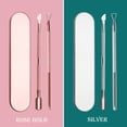 thumbnail image 5 of Cuticle Pusher & Cutter set, 2 Pack Gel Nail Polish Remover Tool Triangle Cuticle Peeler Scraper and Spoon Nail Cleanel Stainless Steel Manicure Tools, 5 of 5