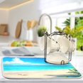 thumbnail image 5 of Sea Starfish on Summer Beach Dish Drying Mats Kitchen Mat Microfiber Counter Absorbent Dish Pad Drainer Rack 16"x18", 5 of 7