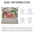 thumbnail image 5 of Orinice Cats Throw Pillow Cover Sweet Summer Fruit Cat Pillow Covers Pillowcovers Soft Double Side Print Sofa Linen Square Throw Pillowcover  for Living Room Bedroom Car Decor White, 5 of 5
