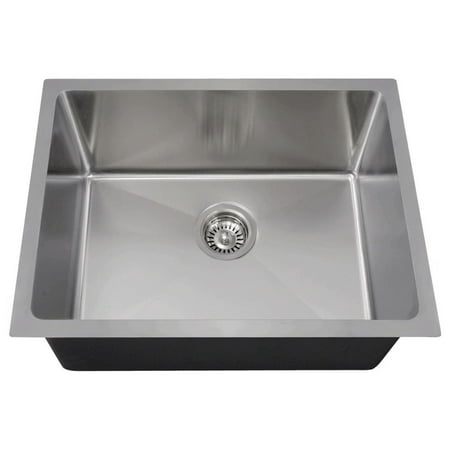 Photo 1 of 1823 16 Gauge Undermount Stainless Steel 23 in. Single Bowl Bar Sink