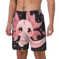 thumbnail image 1 of Balery Chibi Axolotl Sakura Fantasy Bañador para hombre, shorts de playa de secado rápido con entrepierna y forro de compresión-Medium, 1 of 6