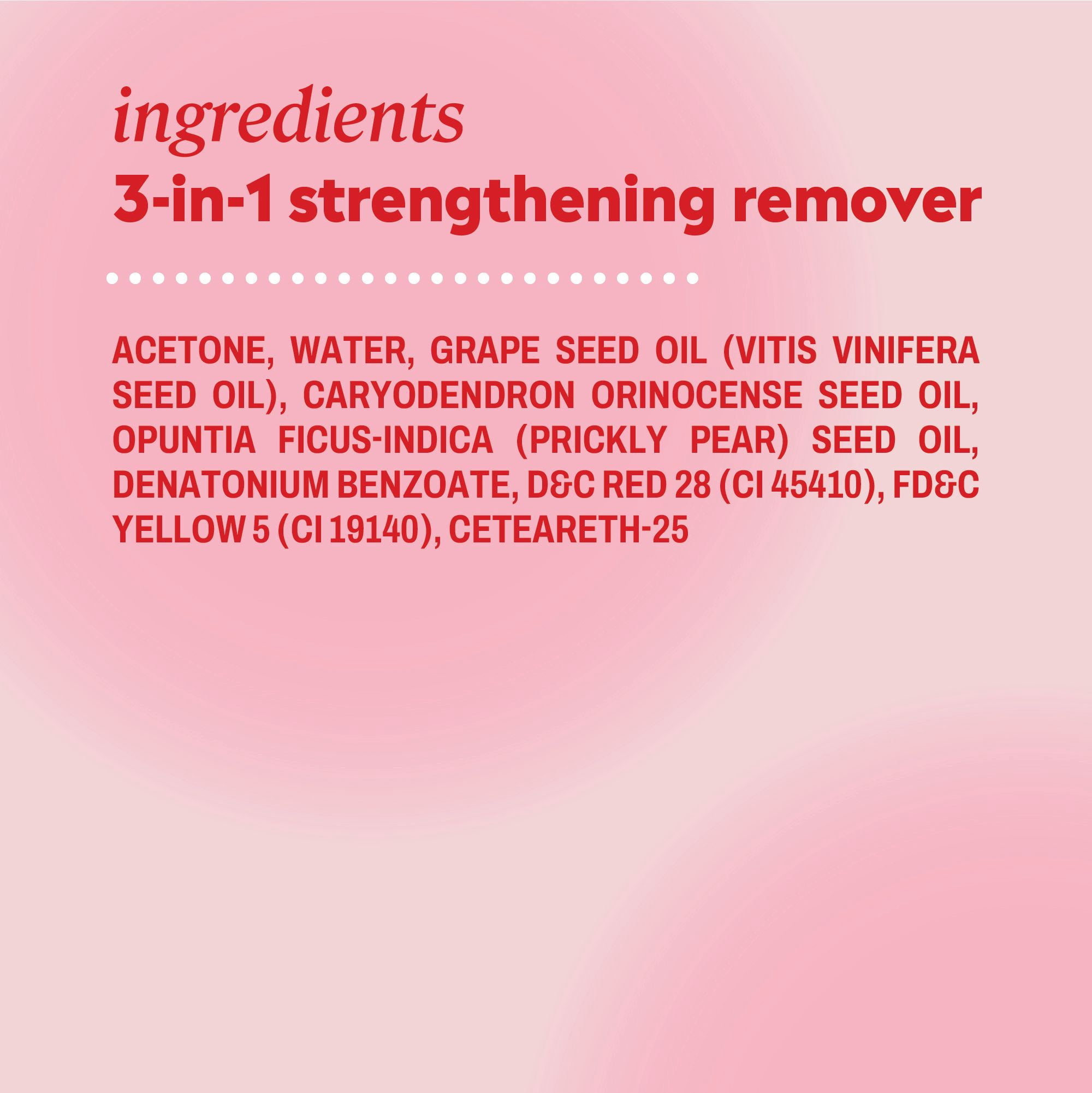 ONYX Professional 3-in-1 Strengthening Nail Polish Remover