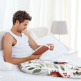 thumbnail image 6 of Picia Watercolor Ladybug Mens Soft Woven Cotton Elastic Waistband Sleep Pajama Pant Lounge Sleep Pant With Pockets And Drawstring-Medium, 6 of 9