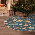 thumbnail image 5 of Fotbe Beach Dog Pattern Christmas Tree Skirt, Tree Skirts Plush Christmas Decorations, Christmas Tree Skirts Xmas Decorations Holiday Party Decor-36", 5 of 6