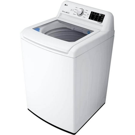 LG - 4.8 Cu. Ft. High-Efficiency Top Load Washer with 4-Way Agitator and TurboWash 3D - White