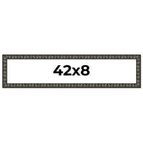 42x8 Frame Black-Brown Medieval Solid Wood Picture Frame | 1.5 Inch Moulding Width | Gotham Beveled