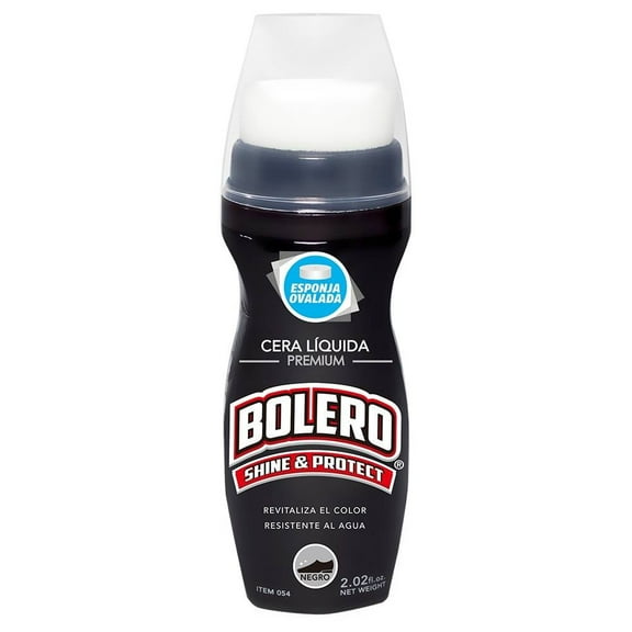Cera líquida Bolero shine & protect color negro 60 ml