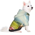 thumbnail image 2 of Honeii Adorable Puppy Basket Print Small Dog Hoodies Pet Hooded Sweatshirts Fall Winter Puppy Cat Sweaters Warm Clothes for Small Dogs Outfits Costume-Large, 2 of 7