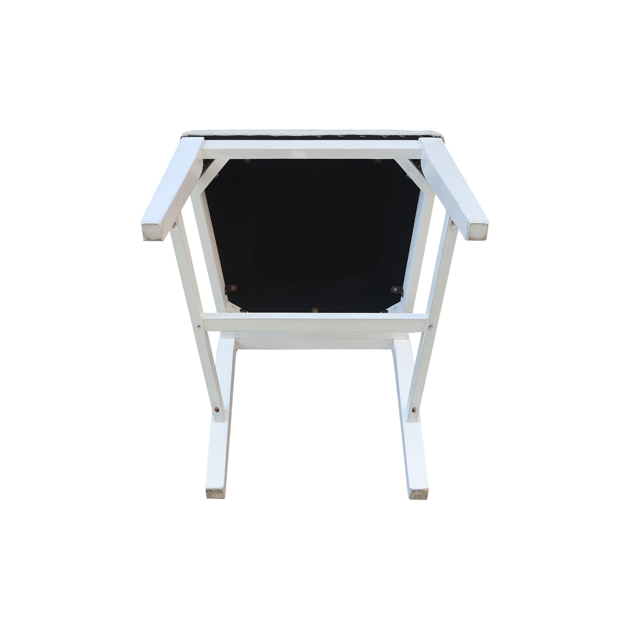 Solid Wood Traditional Dining Chair, Set of 2, Chalk