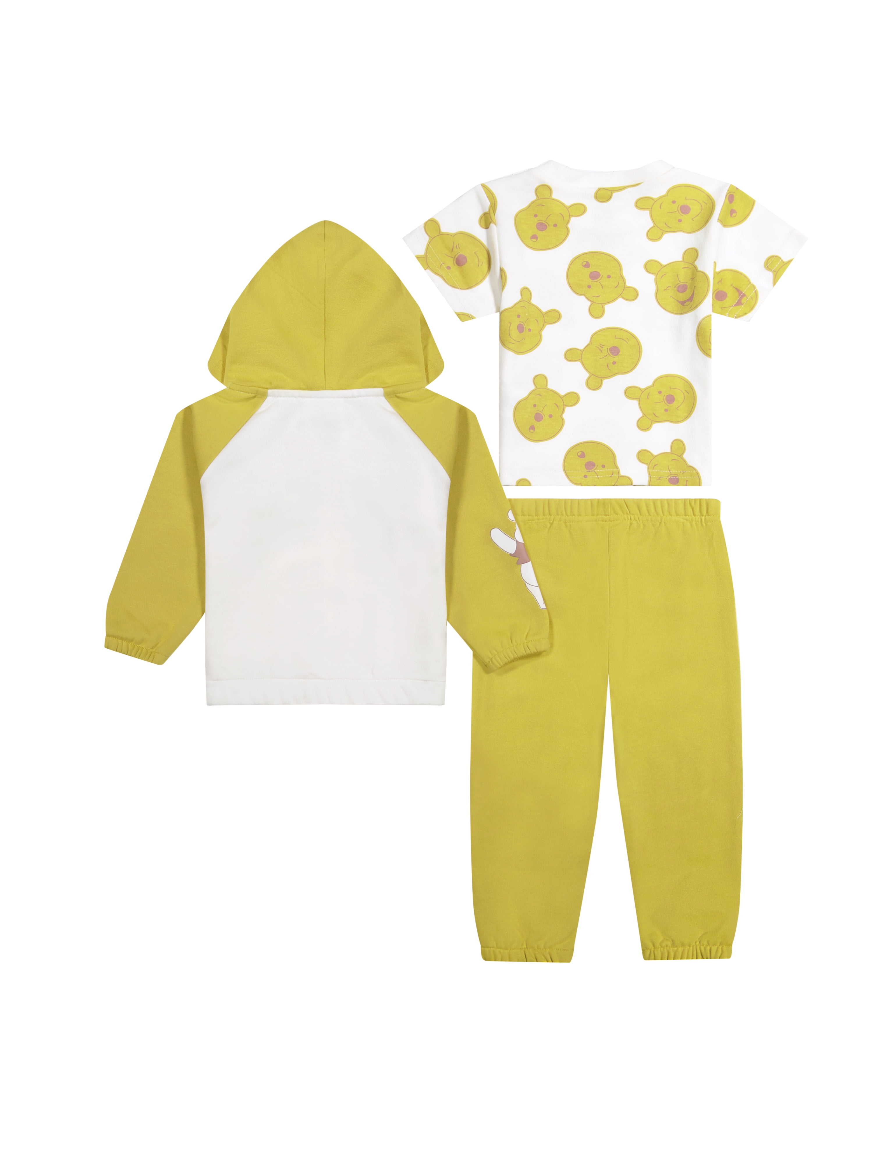 Winnie The Pooh Baby Boy 3 Piece Fleece Jogger Set, Sizes 0-24 Months