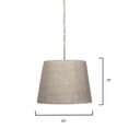 thumbnail image 3 of Jamie Young Willow Seagrass 2-Light Chandelier, 3 of 5