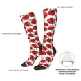thumbnail image 4 of Yiaed Hand Drawn Tomatoes Print Great elasticity Adult Stockings Sports socks for Men and Women, 4 of 6