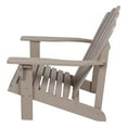 thumbnail image 4 of Shine Company Traditional Cedar Wood Patio Porch Adirondack Chair in Gray, 4 of 5