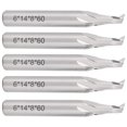 thumbnail image 2 of 5pcs 8mm Shank High Speed Steel Spiral End Mill CNC Router Bits Set for Wood Carving, 2 of 5