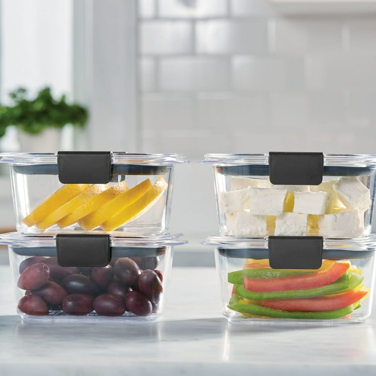 Rubbermaid Brilliance Food Storage Containers, 4.7 Cup, 4 Pack