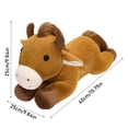 thumbnail image 3 of Horse Merch, 16"Horse Plush Toys, Horse Plushies, Horse Weighted Stuffed Animals, Horse Doll, Horse Stuffed Animal - Used to Create Imaginative Play Adventures - Perfect for Birthdays, Brown, 3 of 6