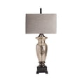 thumbnail image 2 of Antique Glass 40-Inch Table Lamp, Aged Nickel, 2 of 9