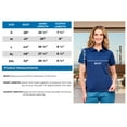 thumbnail image 3 of Turtle Bay New York Women's Short Sleeve Pique Knit Polo Shirt in Relaxed Fit Pocketless Jersey, 3 of 4