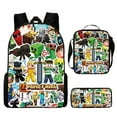 thumbnail image 1 of MINECRAFT Sac d'École Sac à Dos Ensemble Trois Pièces Sac à lunch Sac de Papeterie, 1 of 5