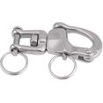 thumbnail image 4 of Swivel Swivel Snap Hook, Quick Links Quick Release Spring Hook for Sailboat Halyard Boats 316 Stainless, 4 of 5