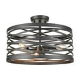 thumbnail image 5 of Millennium Lighting 929 Lighting 3 Light Metal Semi-Flush Ceiling Mount in Multiple Finishes Antique Nickel Antiqued Nickel, 5 of 5
