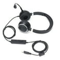 thumbnail image 2 of Auriculares telefónicos Auriculares telefónicos binaurales Auriculares USB de oficina con micrófono y control de audio, 2 of 5