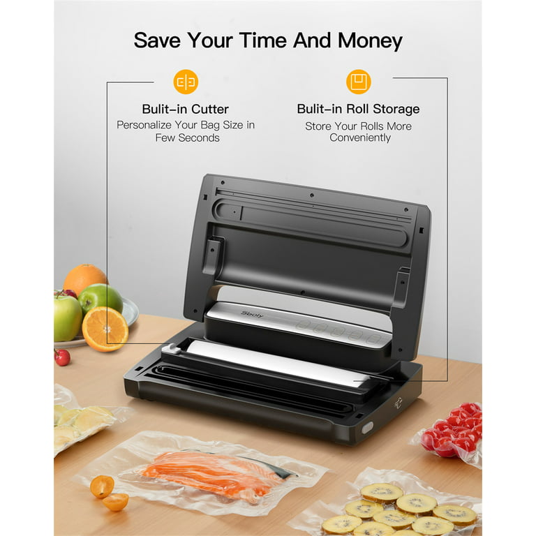 FoodSaver Vacuum Sealer Machine with 4 Settings Including Pulse and  Marinate with Sealer Bags and Roll, Handheld Vaccum Sealer for Airtight  Food
